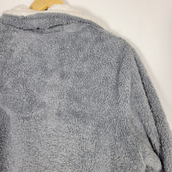 Simply Vera Vera Wang Sherpa Oversized Comfy Lounge Coat W/ Pockets Size Large - Picture 9 of 14